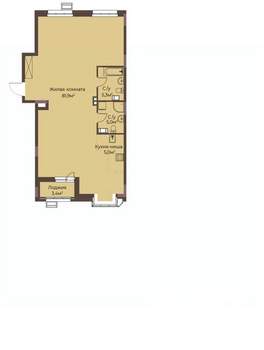 1-к квартира, строящийся дом, 98м2, 10/12 этаж