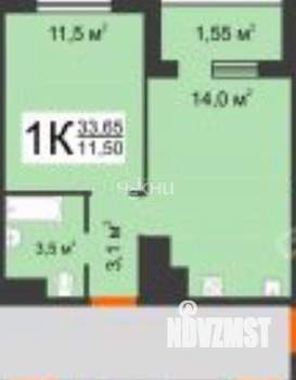 1-к квартира, вторичка, 32м2, 2/4 этаж