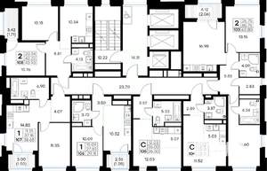 2-к квартира, вторичка, 44м2, 19/30 этаж