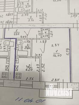 1-к квартира, вторичка, 32м2, 3/5 этаж
