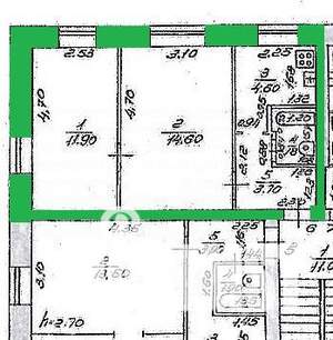 2-к квартира, вторичка, 37м2, 2/2 этаж