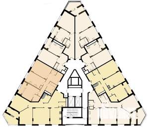 1-к квартира, строящийся дом, 49м2, 12/21 этаж