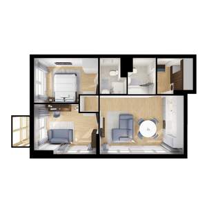 2-к квартира, вторичка, 53м2, 15/25 этаж