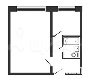 1-к квартира, вторичка, 33м2, 2/5 этаж