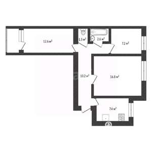 3-к квартира, вторичка, 58м2, 4/9 этаж