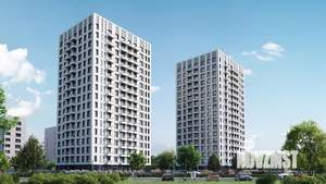 1-к квартира, строящийся дом, 39м2, 2/17 этаж