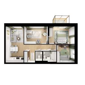 3-к квартира, вторичка, 69м2, 13/15 этаж