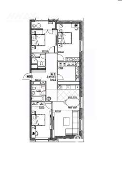 3-к квартира, вторичка, 106м2, 18/24 этаж