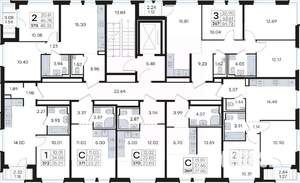 2-к квартира, вторичка, 48м2, 9/9 этаж
