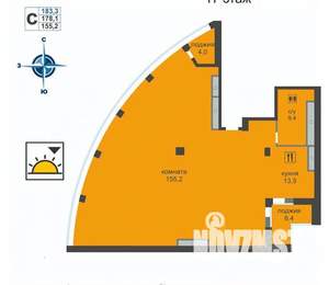 4-к квартира, вторичка, 188м2, 16/17 этаж