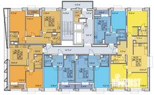 3-к квартира, строящийся дом, 90м2, 6/17 этаж