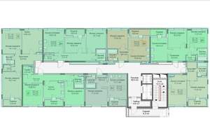 2-к квартира, строящийся дом, 55м2, 9/10 этаж