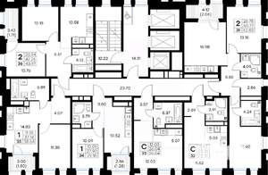 2-к квартира, вторичка, 44м2, 7/30 этаж