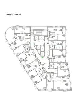 1-к квартира, вторичка, 44м2, 19/24 этаж