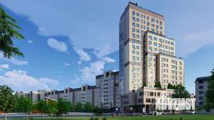 1-к квартира, строящийся дом, 49м2, 3/7 этаж