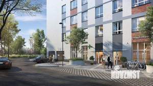 1-к квартира, строящийся дом, 45м2, 2/18 этаж