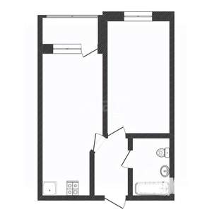 1-к квартира, вторичка, 42м2, 3/17 этаж