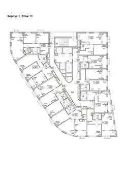 1-к квартира, вторичка, 44м2, 10/24 этаж