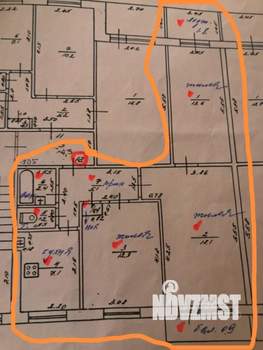 3-к квартира, вторичка, 62м2, 3/9 этаж
