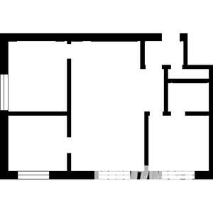 3-к квартира, вторичка, 42м2, 1/5 этаж