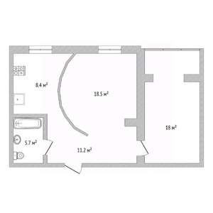 2-к квартира, вторичка, 62м2, 9/10 этаж