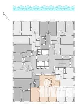 2-к квартира, вторичка, 73м2, 17/22 этаж