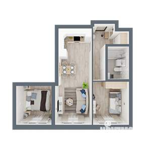 2-к квартира, вторичка, 56м2, 12/24 этаж