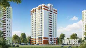 1-к квартира, строящийся дом, 44м2, 6/15 этаж