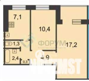 2-к квартира, вторичка, 45м2, 5/9 этаж