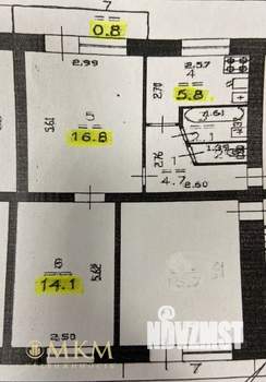 2-к квартира, вторичка, 45м2, 2/5 этаж
