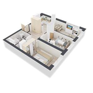 2-к квартира, вторичка, 71м2, 13/24 этаж