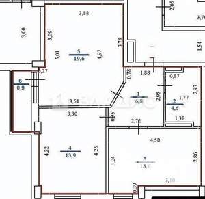 2-к квартира, вторичка, 59м2, 6/14 этаж