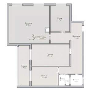 3-к квартира, вторичка, 88м2, 1/10 этаж