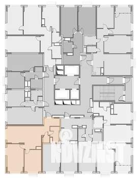 2-к квартира, строящийся дом, 62м2, 17/22 этаж
