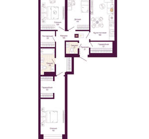 3-к квартира, вторичка, 88м2, 11/25 этаж