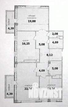 3-к квартира, вторичка, 104м2, 11/14 этаж