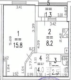 1-к квартира, вторичка, 31м2, 6/9 этаж