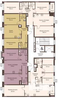 2-к квартира, вторичка, 68м2, 3/12 этаж
