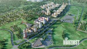 2-к квартира, строящийся дом, 56м2, 19/25 этаж