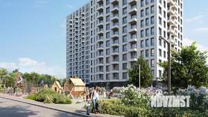 1-к квартира, строящийся дом, 40м2, 6/17 этаж