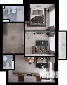 2-к квартира, вторичка, 51м2, 3/4 этаж