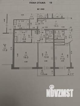 1-к квартира, вторичка, 47м2, 19/19 этаж