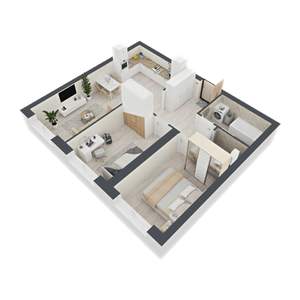2-к квартира, вторичка, 70м2, 12/24 этаж