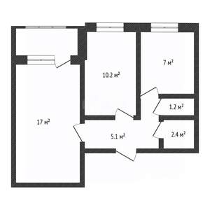 2-к квартира, вторичка, 45м2, 4/9 этаж