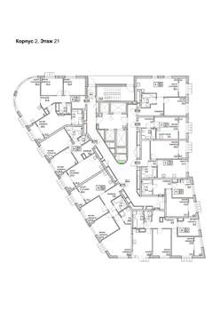 3-к квартира, вторичка, 68м2, 21/24 этаж