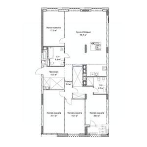 Студия квартира, вторичка, 165м2, 8/9 этаж