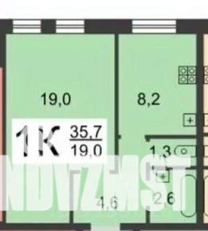 1-к квартира, вторичка, 35м2, 7/10 этаж
