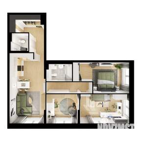 3-к квартира, вторичка, 85м2, 22/25 этаж
