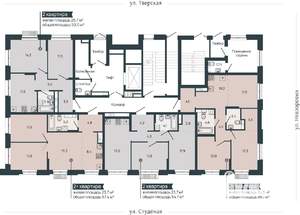2-к квартира, вторичка, 57м2, 1/9 этаж