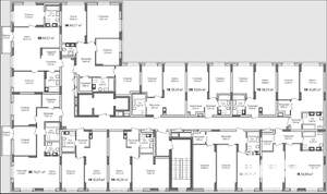 2-к квартира, строящийся дом, 57м2, 8/15 этаж
